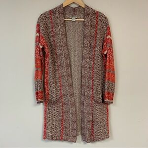 🆕 LUCKY BRAND Cardigan Sweater Women’s XS Small Southwest Aztec Open Front Boho